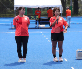 第45回 全国スポーツ少年団交流大会 相手をたたえるセレモニーの様子 (2022/8/14) Photo by 佐藤茂樹 Sposho-Men_AS_20220814_pic83