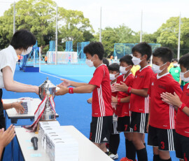 第45回 全国スポーツ少年団交流大会 男子3位・RED OX 石動 (いするぎ) ホッケースポーツ少年団 (富山県) 2022/8/14 Photo by 佐藤茂樹 Sposho-Men_C-3-Isurugi_20220814_pic77