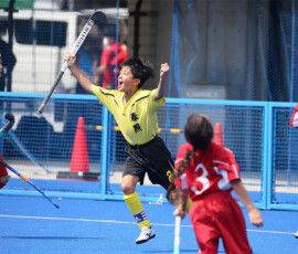 第45回 全国スポーツ少年団交流大会 男子フレンドリー決勝トーナメント 準決勝 (高石市 vs 春照) の様子 (2022/8/14) Photo by 佐藤茂樹 Sposho-Men_FK-SF-T-H_20220814_pic65