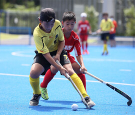 第45回 全国スポーツ少年団交流大会 男子フレンドリー決勝トーナメント 準決勝 (高石市 vs 春照) の様子 (2022/8/14) Photo by 佐藤茂樹 Sposho-Men_FK-SF-T-H_20220814_pic68