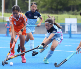 第45回 全国スポーツ少年団交流大会 女子決勝トーナメント 準々決勝 (各務原オレンジ vs 春照) の様子 (2022/8/13) Photo by 佐藤茂樹 Sposho-Women_3-K-S_20220813_pic13