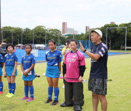第45回 全国スポーツ少年団交流大会 相手をたたえるセレモニー (品川 2020) の様子 (2022/8/14) Photo by 佐藤茂樹 Sposho-Women_AS-Shinagawa_20220814_pic71