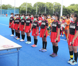 第45回 全国スポーツ少年団交流大会 女子3位・えちぜんホッケースポーツ少年団 (福井県) 2022/8/14 Photo by 佐藤茂樹 Sposho-Women_C-3-Echizen_20220814_pic66