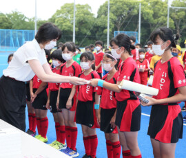 第45回 全国スポーツ少年団交流大会 女子3位・いわてホッケースポーツ少年団 (岩手県) 2022/8/14 Photo by 佐藤茂樹 Sposho-Women_C-3-Iwate_20220814_pic67