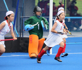第45回 全国スポーツ少年団交流大会 女子フレンドリー決勝トーナメント 準決勝 (東海 vs 一迫) の様子 (2022/8/14) Photo by 佐藤茂樹 Sposho-Women_Fu-SF-T-I_20220814_pic50