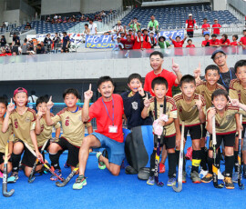 第46回 全国スポーツ少年団交流大会 男子優勝・横田ホッケースポーツ少年団 (初優勝、島根県) 2023/8/13 Photo by 鈴崎哲夫 U12hockey_Natchamp-Men_2023-Win-Yokota_pic01