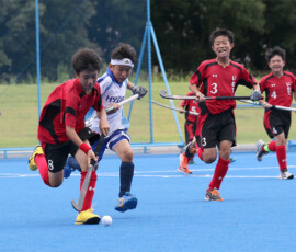 第46回 全国スポーツ少年団交流大会 最終日男子競技中の様子 (2023/8/13) Photo by 鈴崎哲夫 U12hockey_Natchamp-Men_20230813_pic07