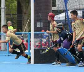 第46回 全国スポーツ少年団交流大会 最終日 男子決勝トーナメント 決勝戦 (横田 vs 春照) の様子 (2023/8/13) Photo by 鈴崎哲夫 U12hockey_Natchamp-Men_20230813_pic13